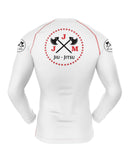 Academia de Jiu Jitsu Rash Guard - White Long Sleeve