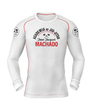 Academia de Jiu Jitsu Rash Guard - White Long Sleeve